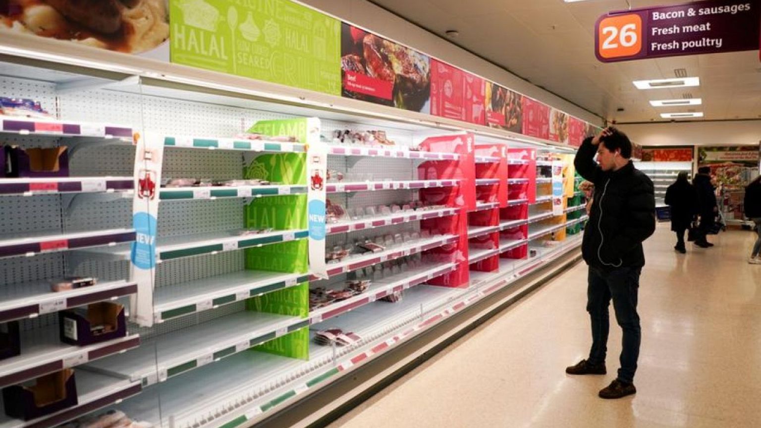 'Pingdemic' grips Britain as fears of food shortages grow
