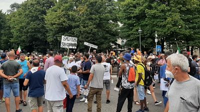 Protesta a Voghera: 'Vogliamo giustizia' Protesta a Voghera: 'Vogliamo giustizia'