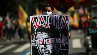 Brazilians take to streets again to demand Bolsonaro's impeachment Brazilians take to streets again to demand Bolsonaro's impeachment