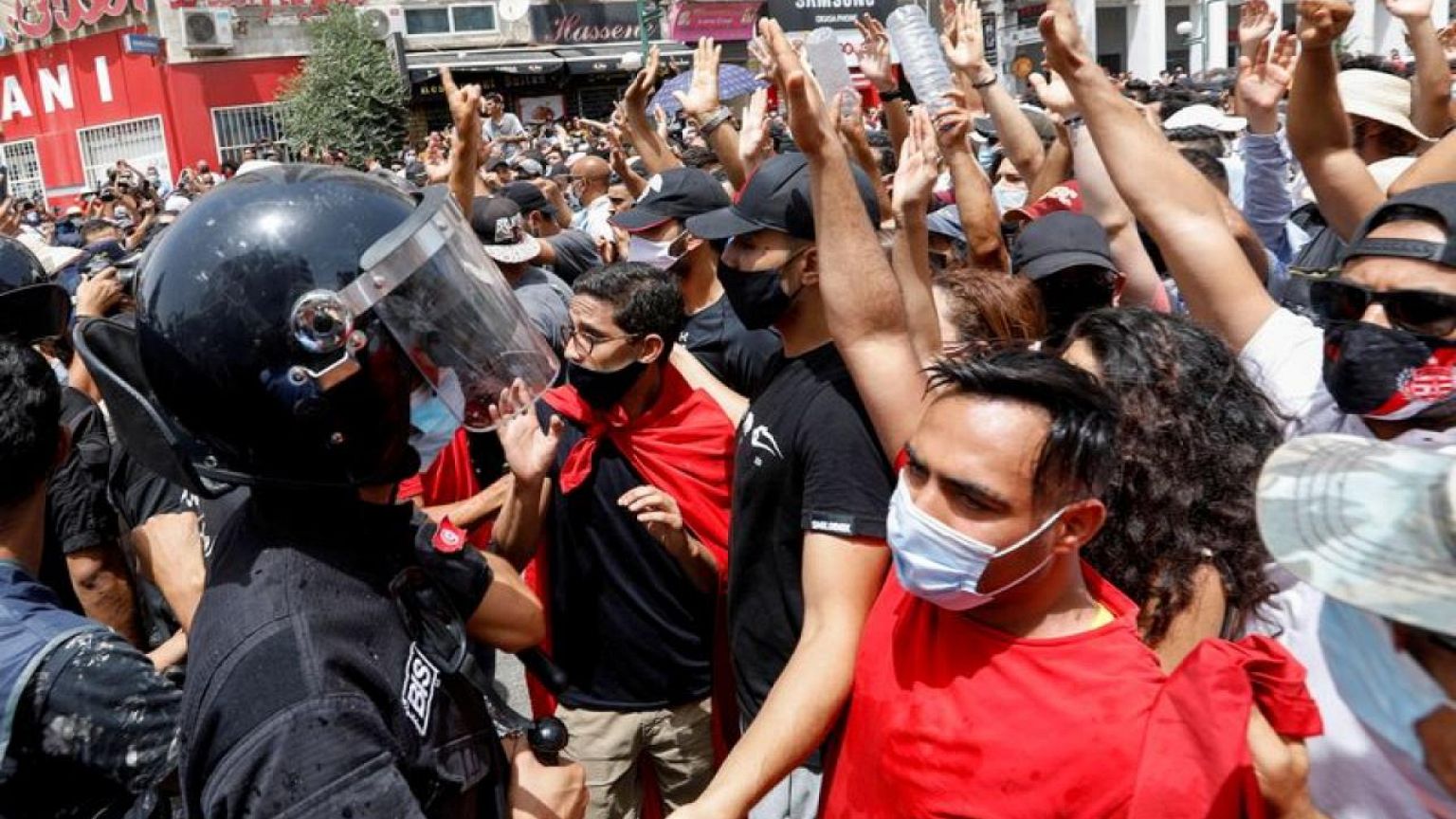 Protests across Tunisia as COVID-19 surges and economy suffers
