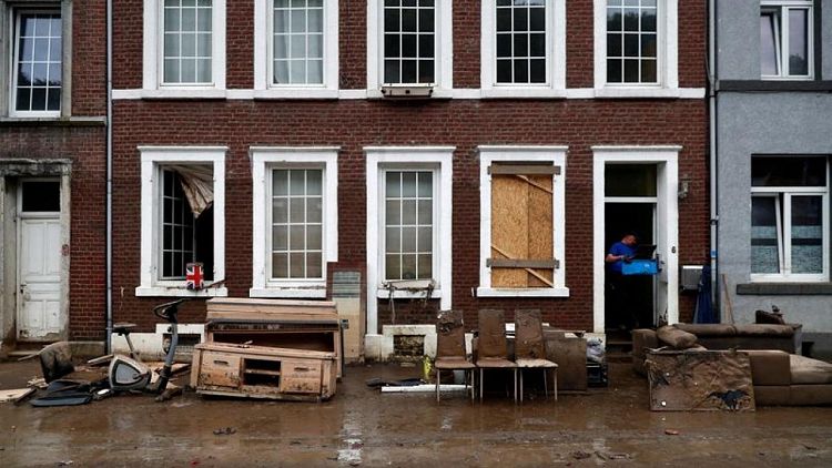 Cars, pavements washed away as Belgian town hit by worst floods in decades