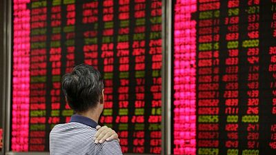 Asia shares ease as weak China data weighs