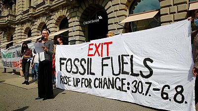 Hoaxers call time on Credit Suisse's fossil fuel financing Hoaxers call time on Credit Suisse's fossil fuel financing