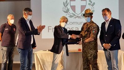 Dati illustrati al generale Figliuolo a Frabosa Sottana Dati illustrati al generale Figliuolo a Frabosa Sottana