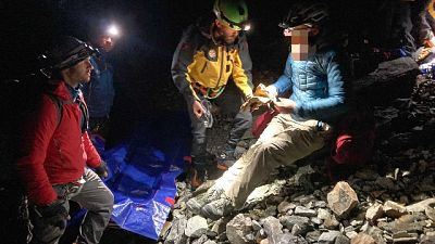 Tedesco raggiunto da squadre a piedi a 2.300 metri Tedesco raggiunto da squadre a piedi a 2.300 metri