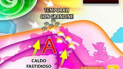 www.iLMeteo.it,fine settimana di estremi. Anche vento e grandine www.iLMeteo.it,fine settimana di estremi. Anche vento e grandine