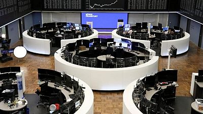 Tech stocks weigh on European shares, BP jumps on dividend boost