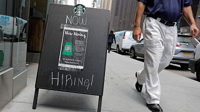 U.S. job growth seen strong as technical factors provide a boost