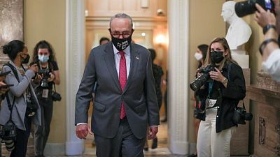 Tras la aprobación del plan de infraestructuras, el senador demócrata Schumer afronta otra prueba Tras la aprobación del plan de infraestructuras, el senador demócrata Schumer afronta otra prueba