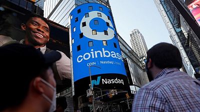 Crypto exchange Coinbase trading volumes jump over 1,500%