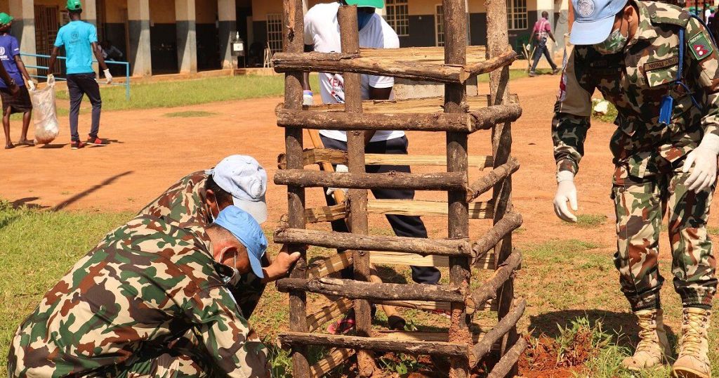 Young people in Yei plant trees, participate in a clean-up drive at local hospital for Youth Day - Vimarsana News