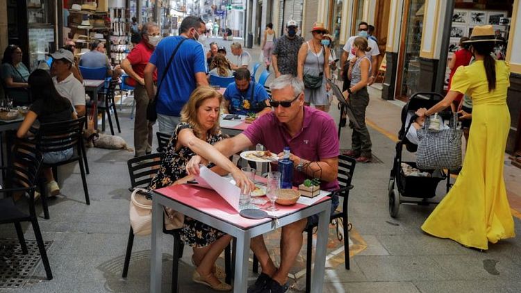 Spain's foreign tourism soars but well below pre-pandemic level