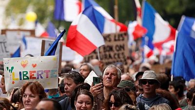 Protesters in France demonstrate against COVID pass for sixth weekend