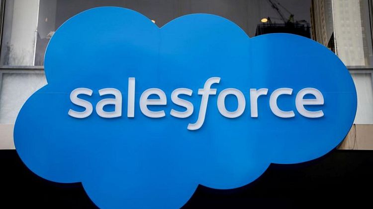 Salesforce raises full-year revenue outlook on hybrid work boost
