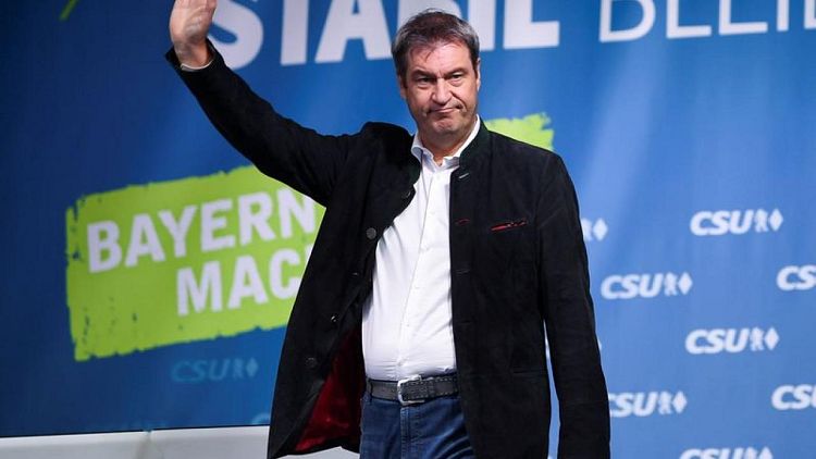 Bavarian leader reaffirms support for Laschet despite poll dip