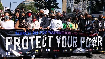 Thousands march in Washington, U.S. cities for voting rights