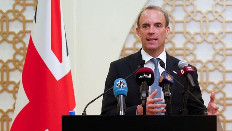 Britain's Raab, in Qatar, cites need to engage with Taliban