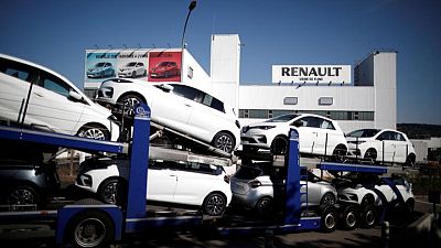 Renault Zoe electric car production at Flins plant halted till Tuesday-CGT union Renault Zoe electric car production at Flins plant halted till Tuesday-CGT union