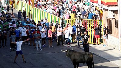 قرية إسبانية تستضيف أول مهرجان لركض الثيران منذ بداية الجائحة