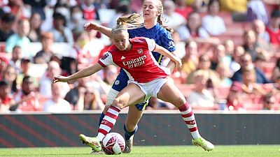 Soccer-Arsenal edge out Chelsea in WSL thriller, Brighton ease past West Ham Soccer-Arsenal edge out Chelsea in WSL thriller, Brighton ease past West Ham