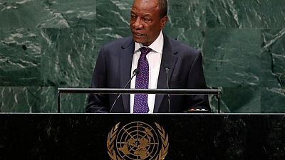Two injured in heavy gunfire near Guinea's presidential palace Two injured in heavy gunfire near Guinea's presidential palace