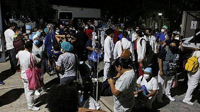 Strong quake rocks Mexico's Acapulco, damaging airport and killing one Strong quake rocks Mexico's Acapulco, damaging airport and killing one