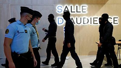 Suspects arriving in Paris courtroom ahead of jihadist attacks trial Suspects arriving in Paris courtroom ahead of jihadist attacks trial