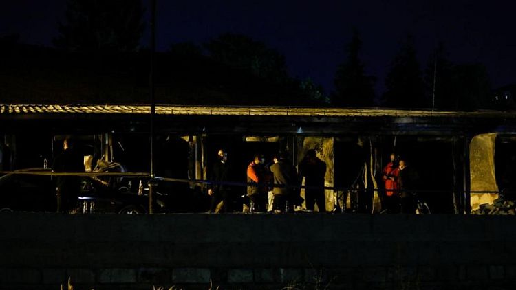 وفاة 14 على الأقل في حريق بمستشفى لمرضى كوفيد-19 في مقدونيا الشمالية
