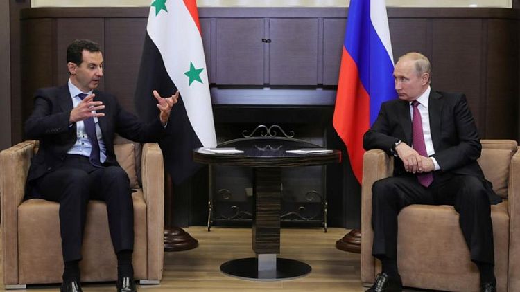 بوتين يلتقي بالأسد وينتقد القوات الأمريكية والتركية في سوريا