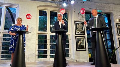 Norway's leftist opposition set for landslide win, complex talks Norway's leftist opposition set for landslide win, complex talks