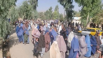آلاف يتظاهرون ضد طالبان في قندهار احتجاجا على أوامر طرد من مساكنهم