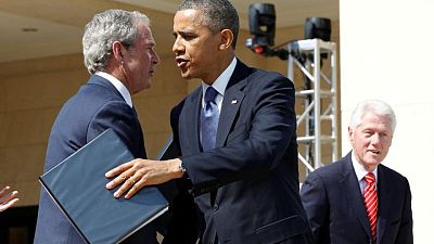U.S. Ex-Presidents Bush, Clinton, Obama band together to aid Afghan refugees U.S. Ex-Presidents Bush, Clinton, Obama band together to aid Afghan refugees
