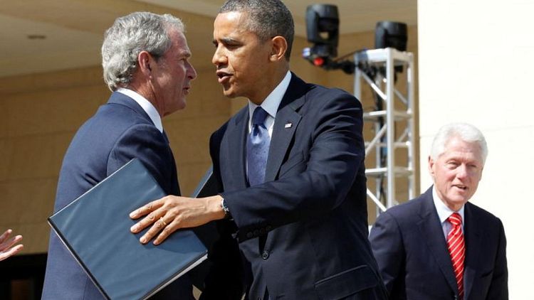 بوش وكلينتون وأوباما يتحدون في مساعدة لاجئي أفغانستان