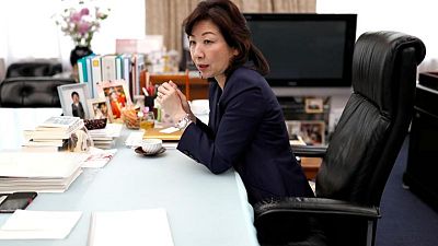 Japan's Noda, former gender equality minister, joins PM race