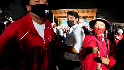 Trudeau's hopes for a decisive win hang by a thread as Canadians vote Trudeau's hopes for a decisive win hang by a thread as Canadians vote