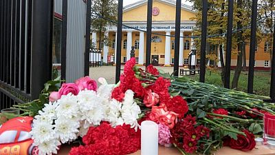 Russian city mourns victims of university shooting