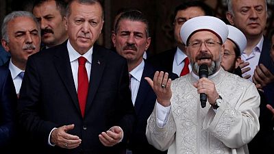 Turkey's top Islamic cleric moves centre stage, irking secularists