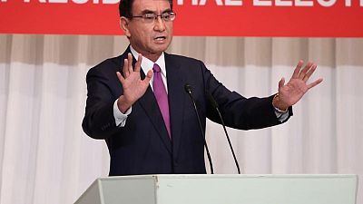 Japan must avoid yen fall from lost of trust over its finances - Kono