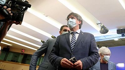 El expresidente catalán Puigdemont sale de la cárcel