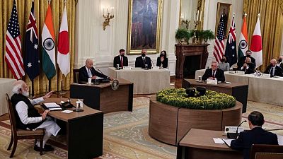 Los "Quad" se reúnen en la Casa Blanca mientras China mira con recelo