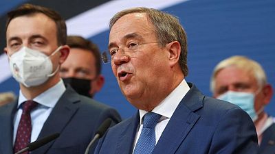 German CDU's Laschet vows to try to build conservative-led government German CDU's Laschet vows to try to build conservative-led government