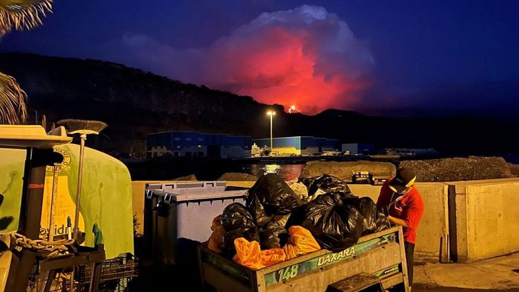 Authorities lockdown coastal area in La Palma as lava approaches sea