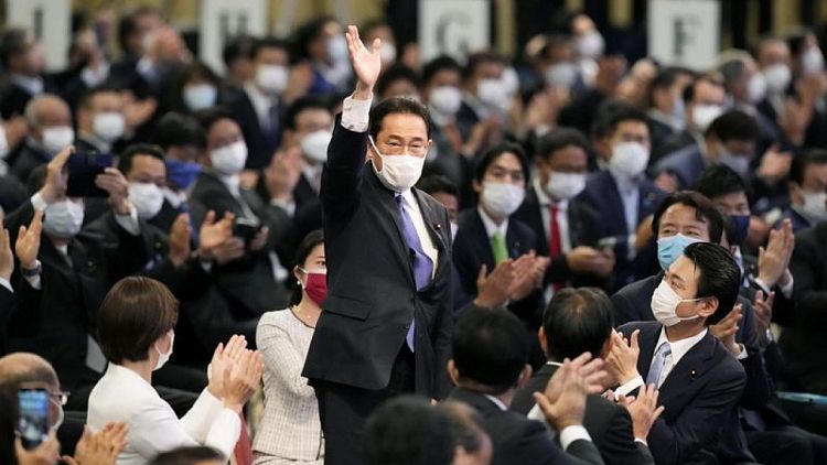 In triumph for Japan's establishment, Kishida becomes ruling-party head