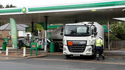 UK's Johnson: 127 drivers applied for fuel trucker visas UK's Johnson: 127 drivers applied for fuel trucker visas