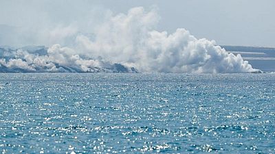 Spain's La Palma gains ground from the sea as lava piles up Spain's La Palma gains ground from the sea as lava piles up