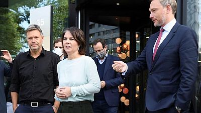 German FDP says coalition talks with Greens held in "good atmosphere" German FDP says coalition talks with Greens held in "good atmosphere"