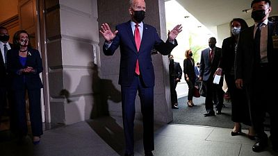 Biden says he'll "work like hell" to pass infrastructure, social spending bills Biden says he'll "work like hell" to pass infrastructure, social spending bills