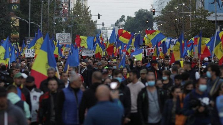 Thousands rally in Romania against coronavirus restrictions