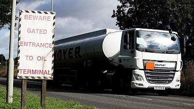British military driving fuel trucks amid gas station crisis British military driving fuel trucks amid gas station crisis