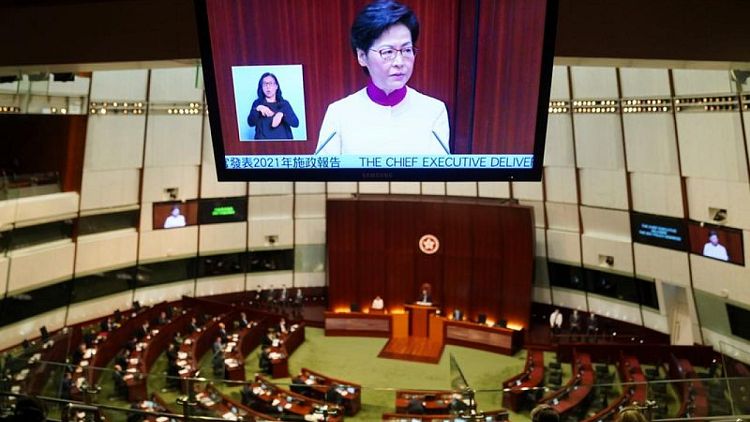 Hong Kong leader unveils metropolis plan at 'new start' for development